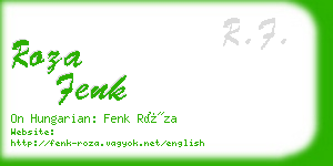 roza fenk business card
